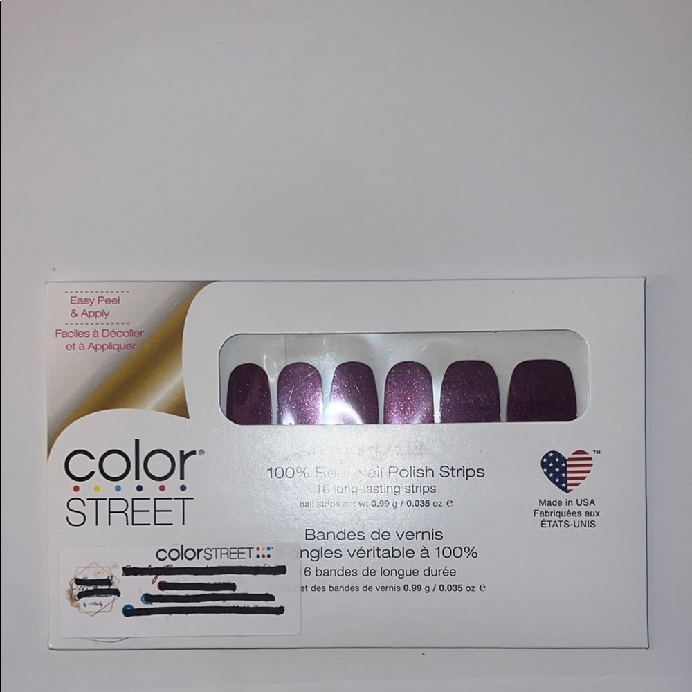 Color Street Purple Nail Polish Strips - New York Minute